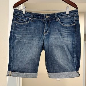 PAIGE Denim Cut Off Shorts